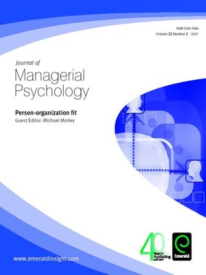 cover image of Journal of Managerial Psychology, Volume 22, Issue 2